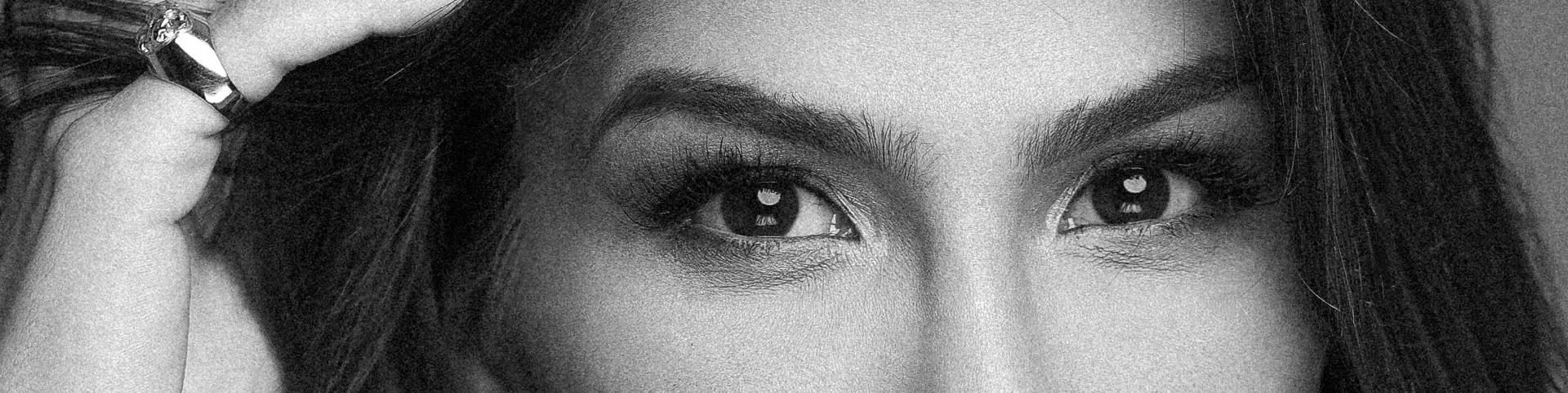 Detalhe do olhar em retrato profissional